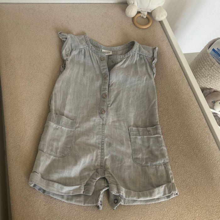 Combinaison grise bébé fille