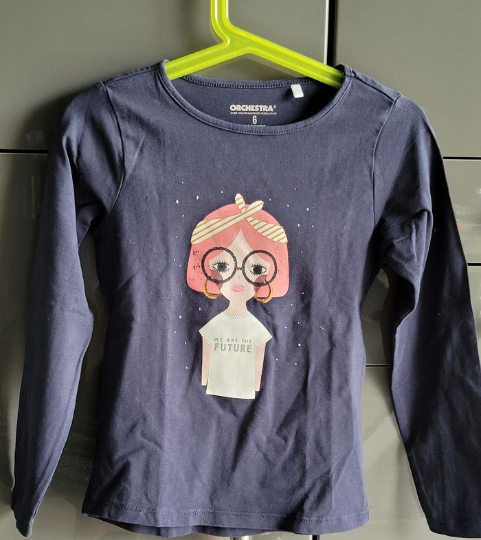 T shirt manches longues fille 6 ans orchestra