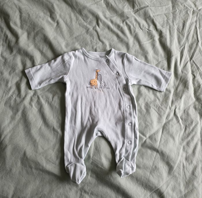 Lot 3 pièces Naissance Kitchoun Gémo Kiabi Coton Marron Bleu Vert - photo numéro 2