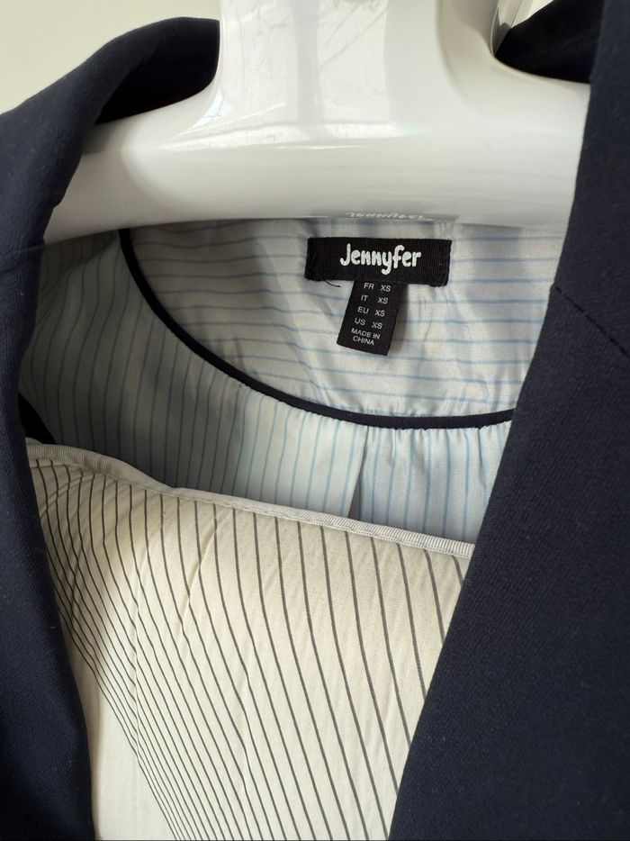 blazer bleu marine jennyfer - photo numéro 3