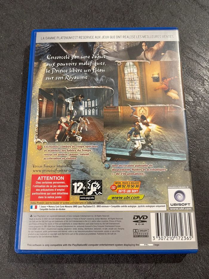 Jeux vidéos PS2 Prince of Persia Les Sables Du Temps Platinum - photo numéro 2