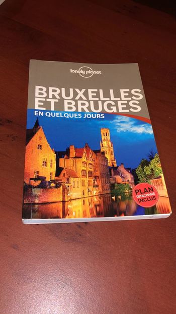 Livre lonely planet Bruxelles et Bruges