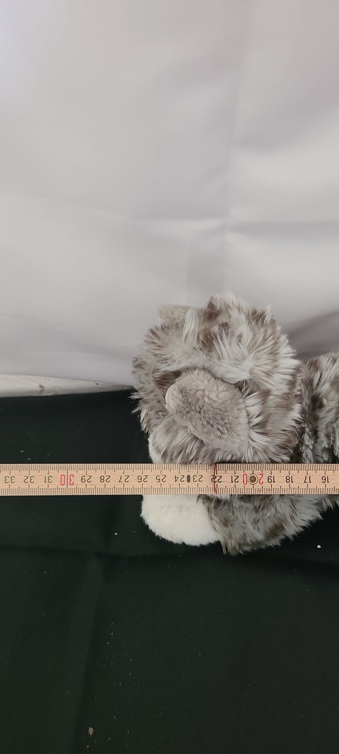 Peluche chat gris blanc tigré Kayla KEEL TOYS - photo numéro 5
