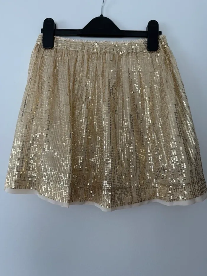 Mini jupe doré à sequin 12/14 ans - photo numéro 2
