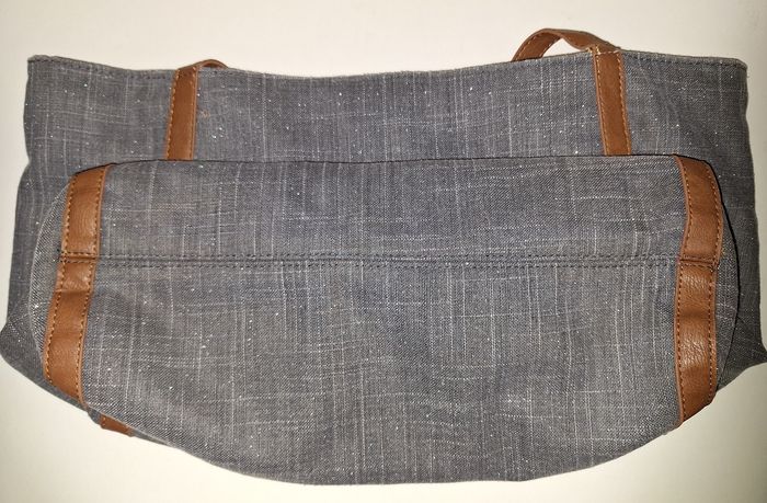 Sac fourre-tout en jean brillant grande contenance - photo numéro 4