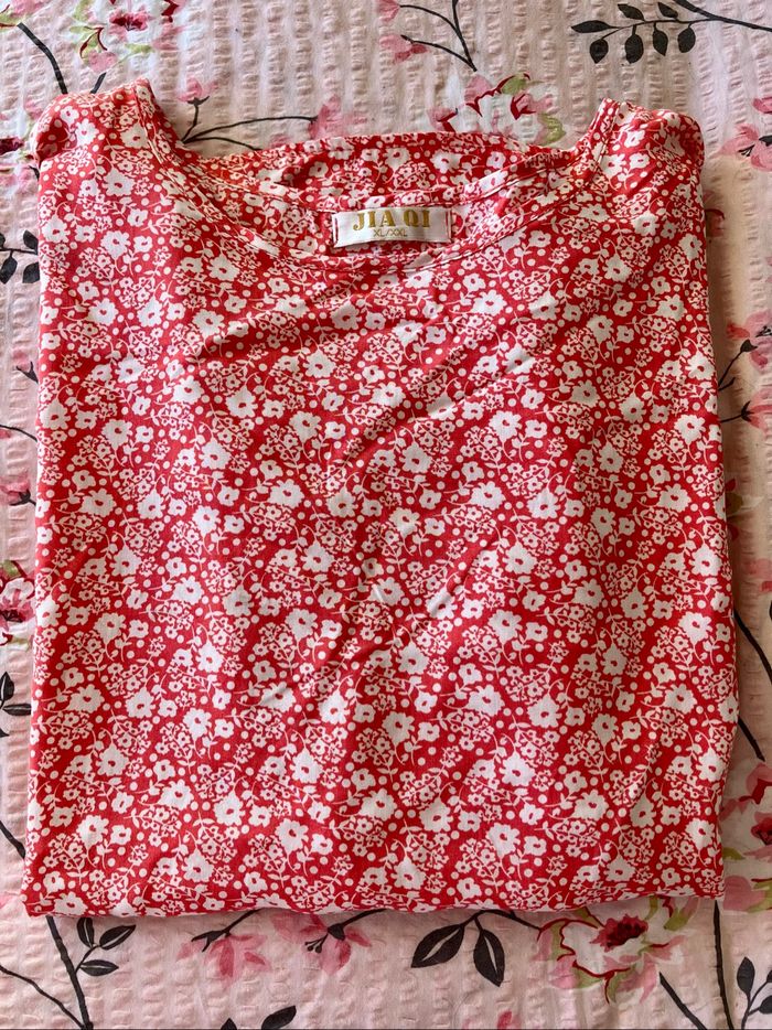 Haut fleuri ultra fluide et léger XL/XXL - photo numéro 6