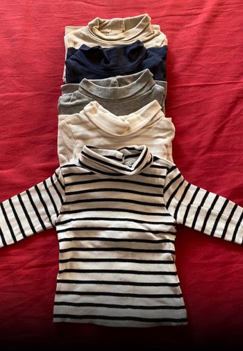 Lot 5 sous-pulls garçon 1 mois