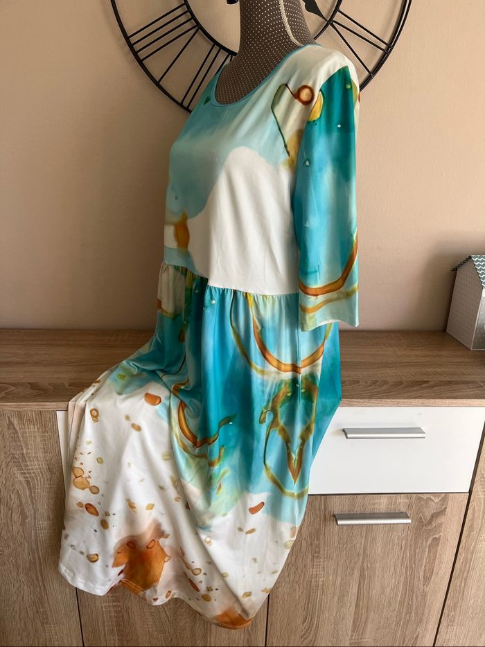 Robe fluide d'été imprimé taille L neuve - photo numéro 7