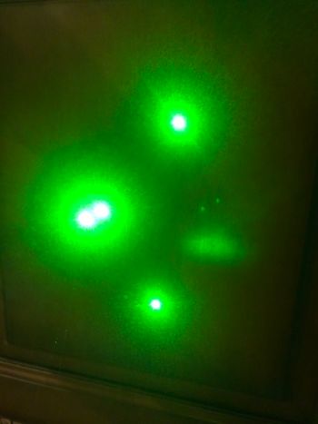 Gants lasers vert 