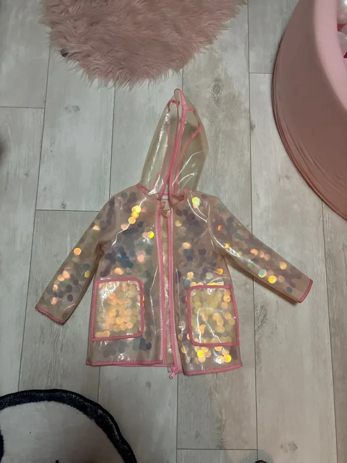 Ciré imperméable rose 3 ans