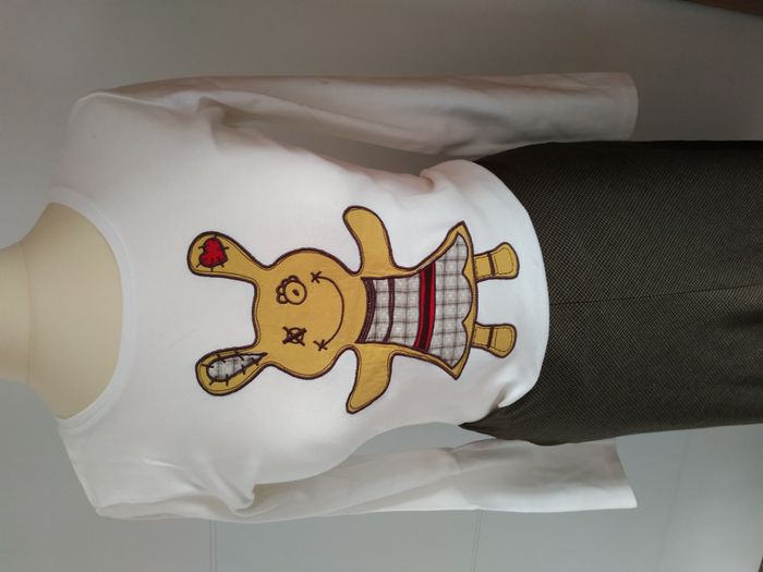 T-shirt manches longues avec lapin zombie