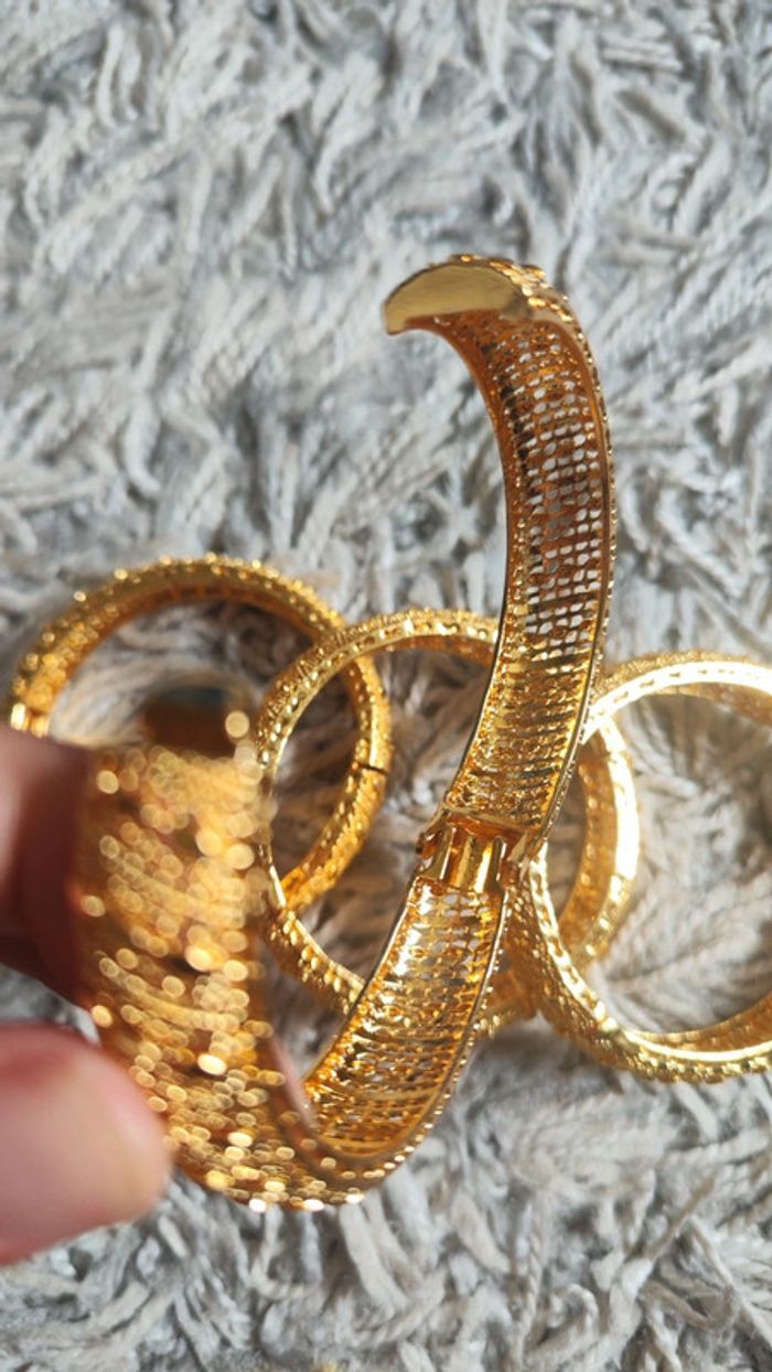 Bracelet doré acier inoxydable - photo numéro 11