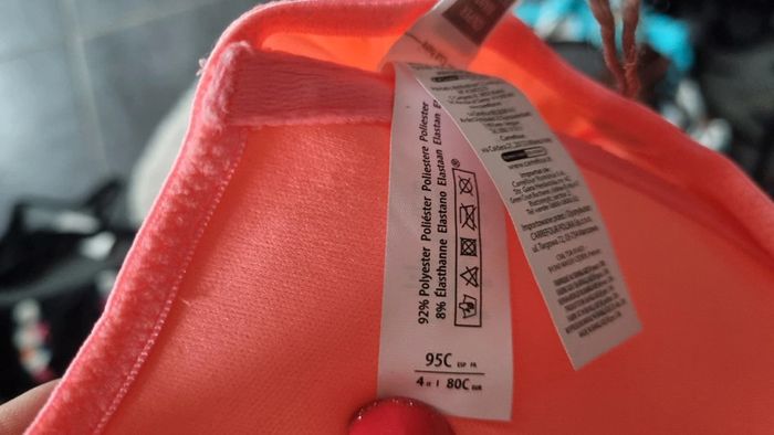 Maillot de bain 2 pièces femme neuf  corail 42 XL - photo numéro 5