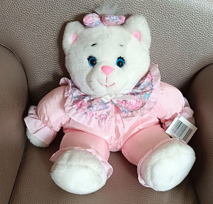 Vintage 90' Superbe peluche Ours rose
