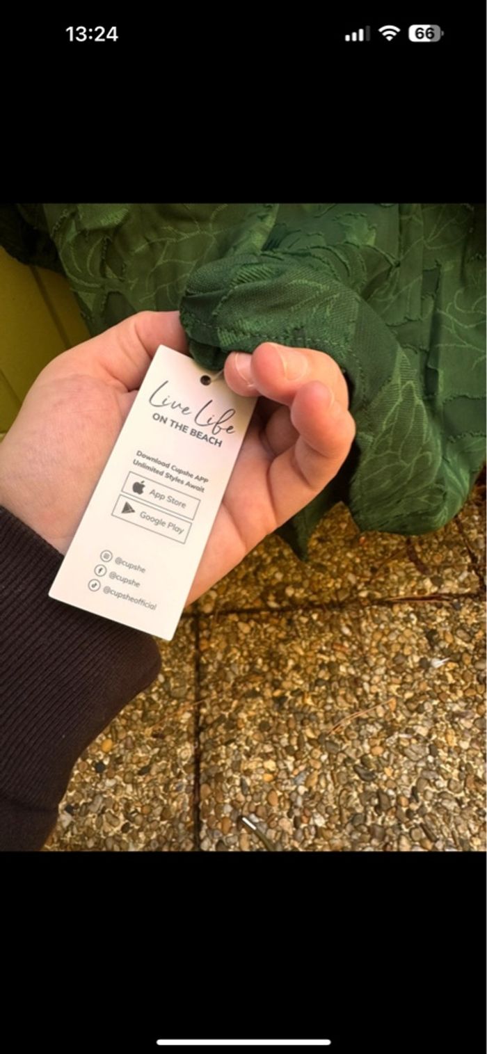 Robe verte Cupshe XL - photo numéro 6