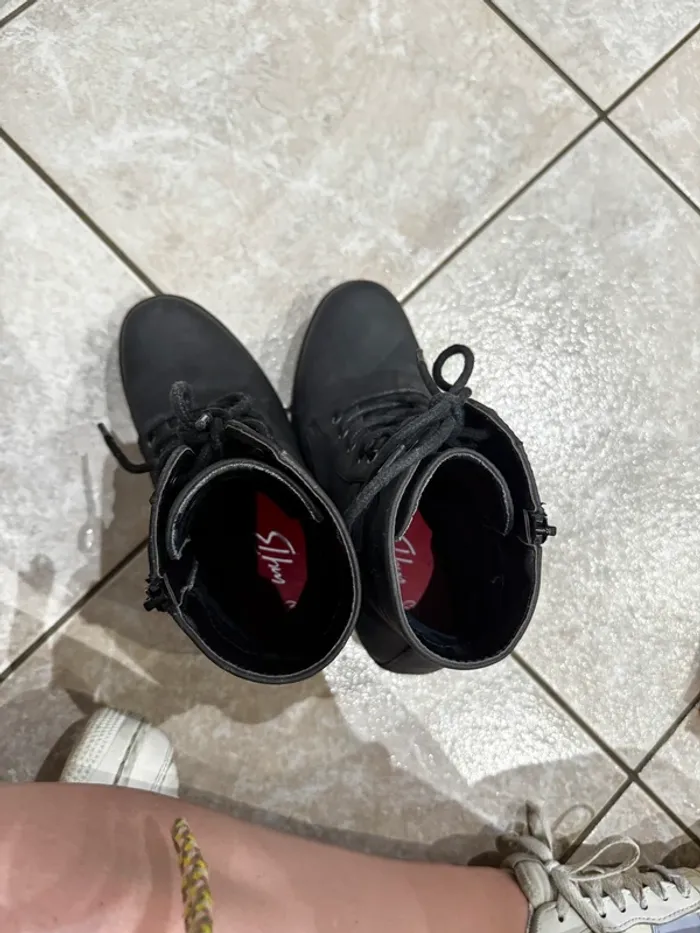 Bottines noires broderies 37 - photo numéro 7