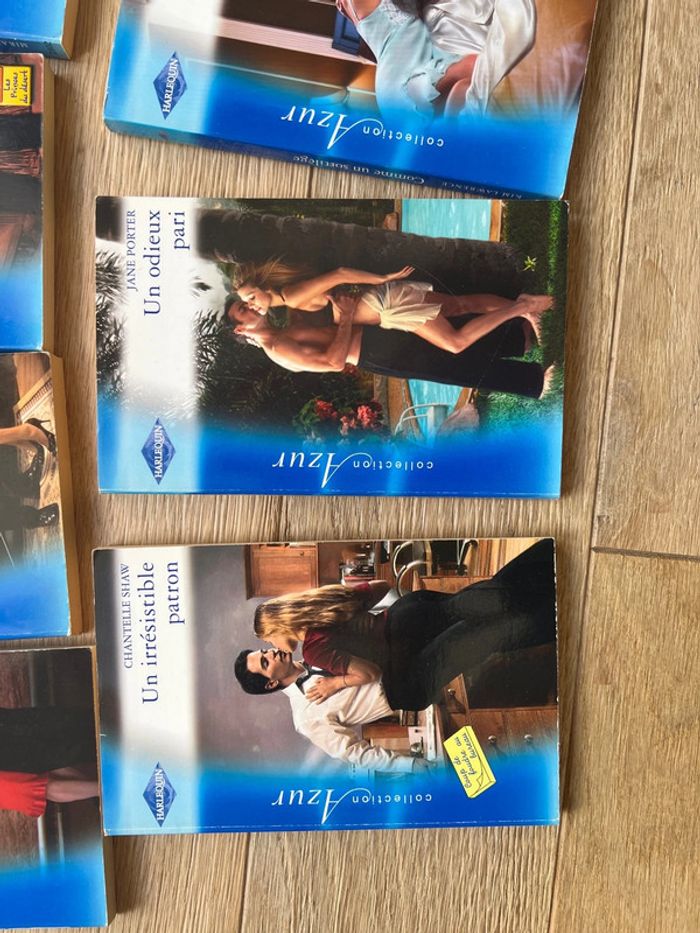 Lot de 9 livres harlequin collection azur bon état - photo numéro 5