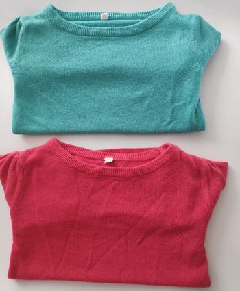 Lot de 2 pulls doux 4/5 ans