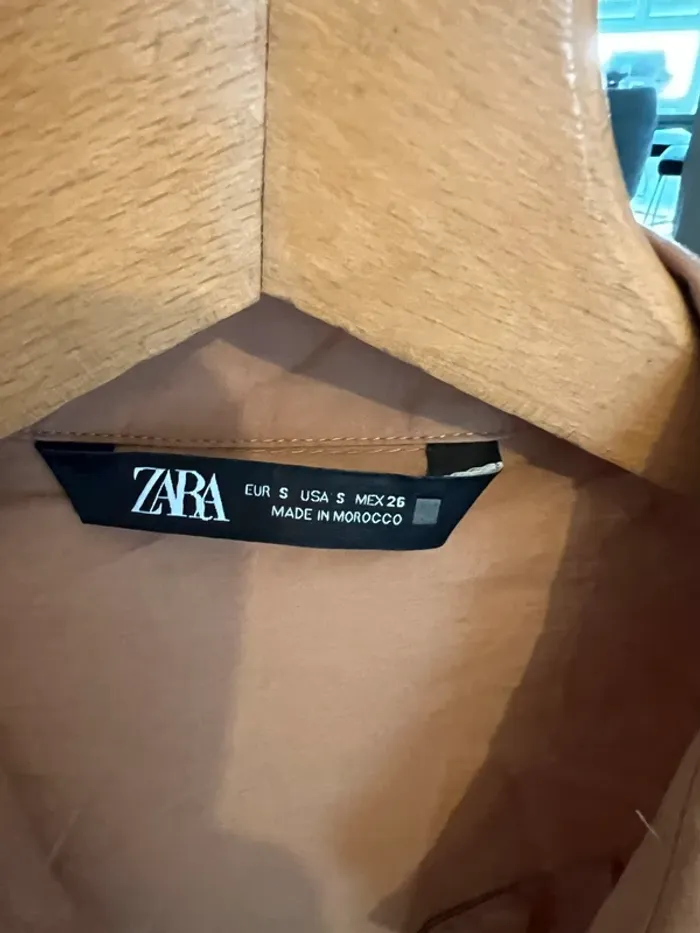 Chemises longues oversize camel taille S zara - photo numéro 5