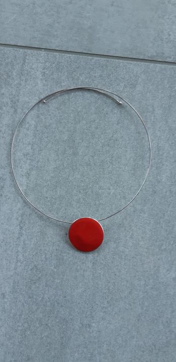 Collier fantaisie rouge