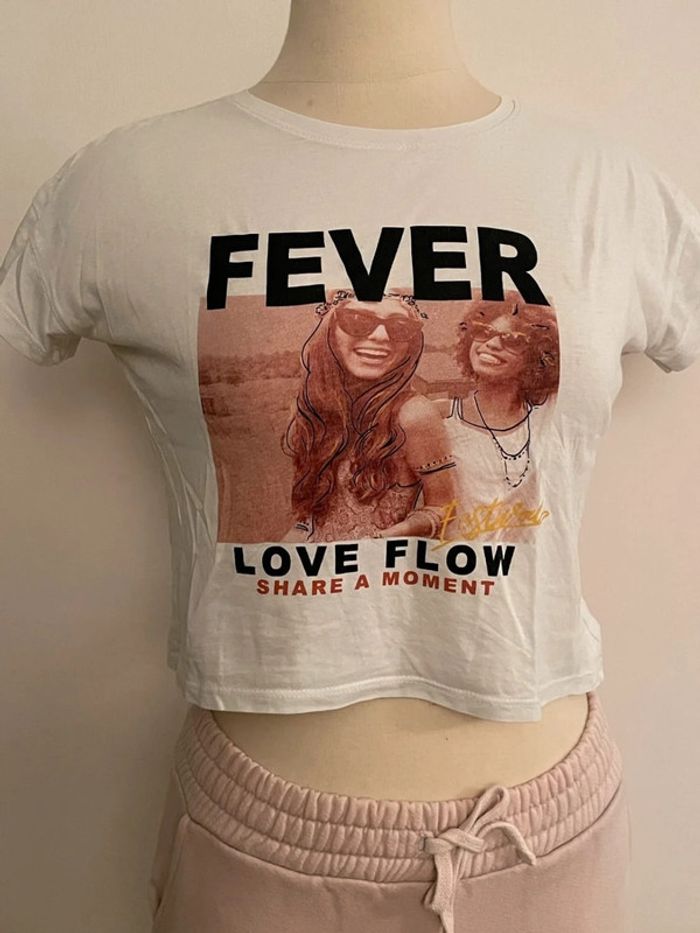 Crop top blanc Fever - photo numéro 2
