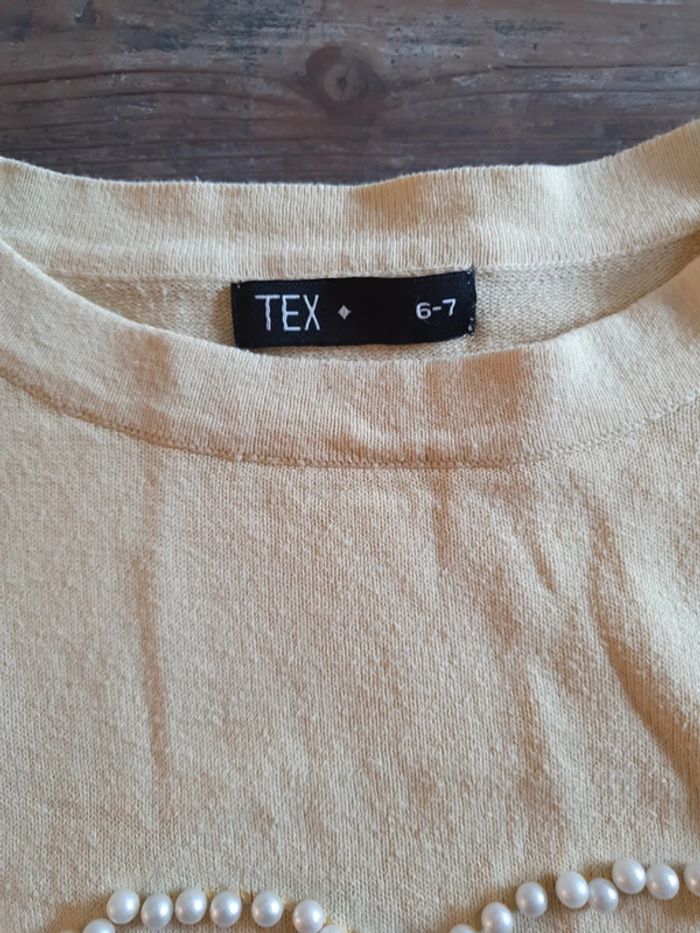 Pull jaune clair 6-7 ans - photo numéro 3