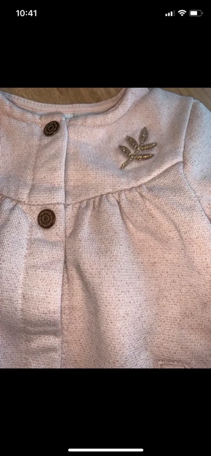 Ensemble tape à l’œil pailleté taille 18 mois - photo numéro 3