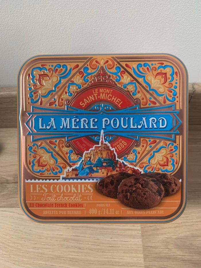 Boîte métal La Mère Poulard – vide – Mont-Saint-Michel