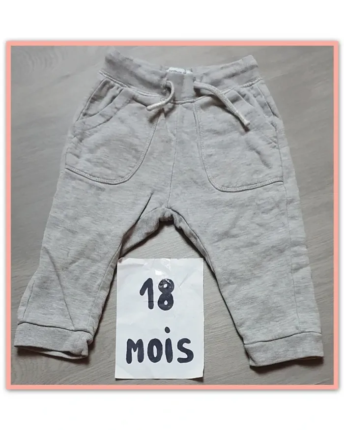 Pantalon jogging 18mois 81cm garçon