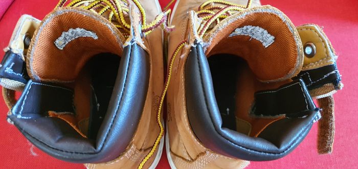 Bottes Timberland à lacets beiges Davis Square taille 34.5 - photo numéro 4