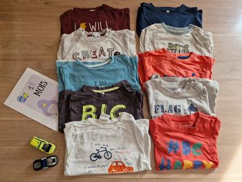 Lot de 10 t-shirts manches longues 18 mois