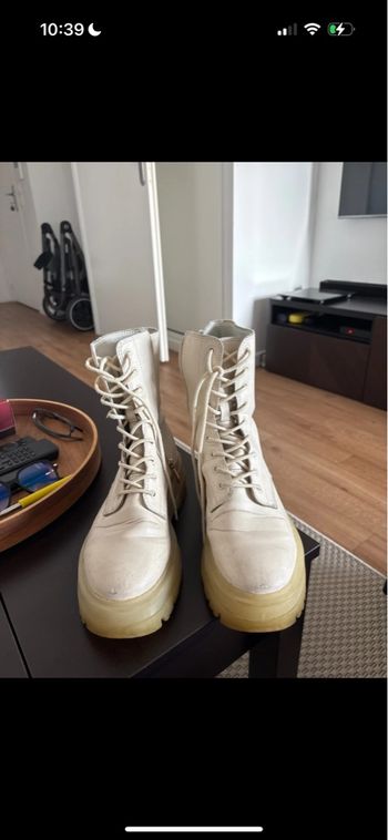Bottines stradivarius blanche/creme taille 38