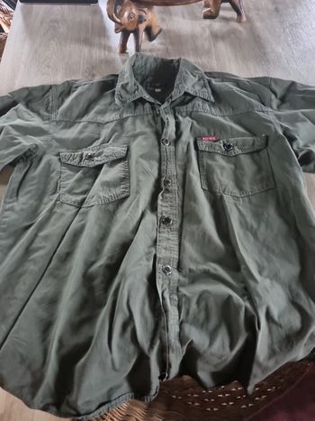 Chemise courtes manches en jeans