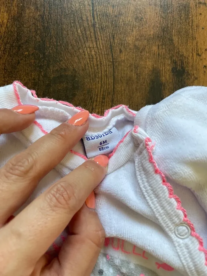 Lot de 7 pyjamas grenouillère bébé fille - photo numéro 3