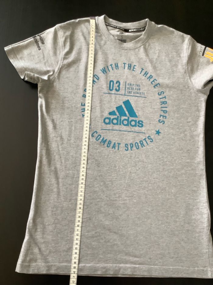T-shirt gris Adidas Taille S - photo numéro 8