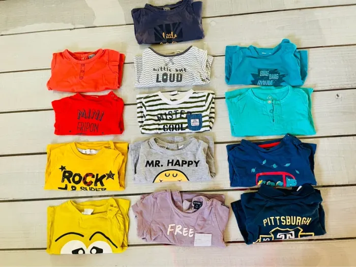 Lot manches longues 3 mois