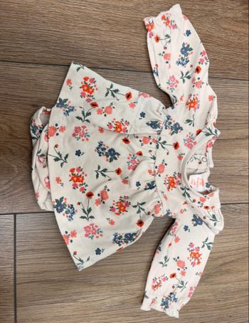 T-shirt manches longues fleurs