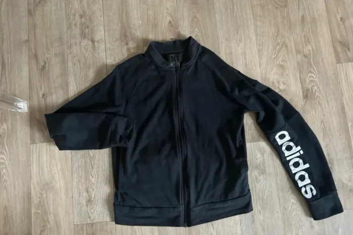 Adidas, veste zippé, survêtement, sport, femme, taille M/38