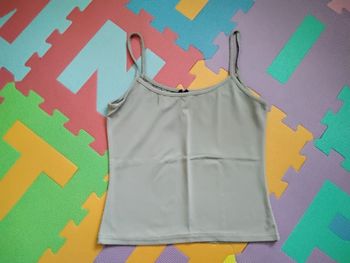 Débardeur court gris clair / Crop top