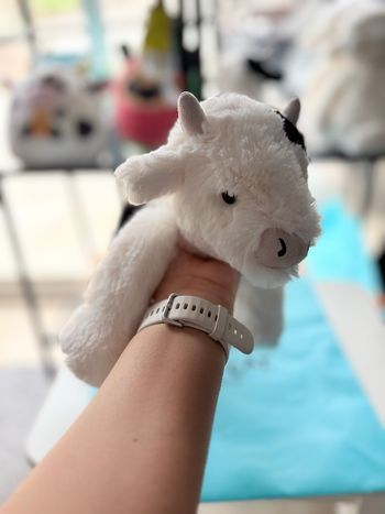 Jellycat smudge vache moyen 