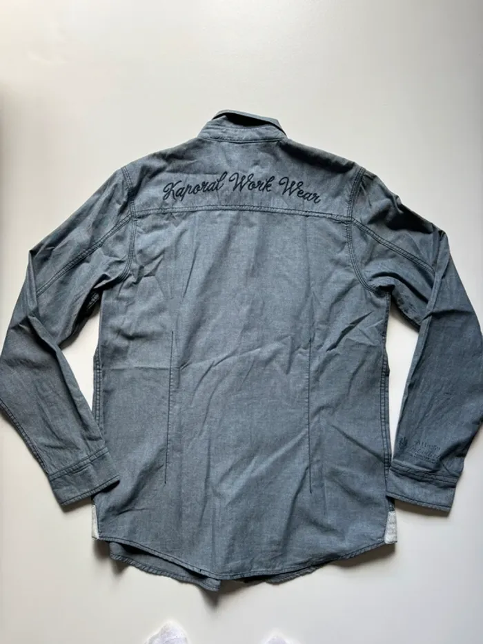 Chemise bleu Kaporal effet jeans - photo numéro 11