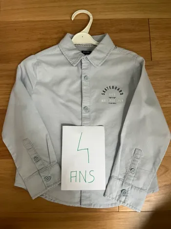 Chemise manches longues enfant garçon