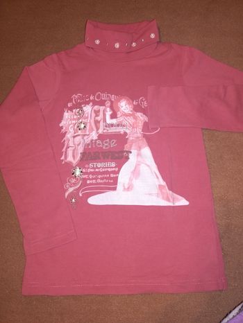 Tee shirt Col roulé fille 8 ans