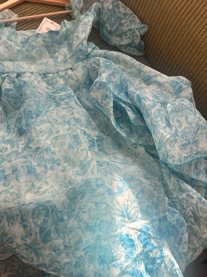 Maxi robe longue bleu AliExpress - photo numéro 5