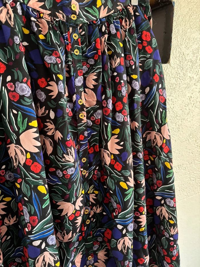 Longue jupe Balzac fleurs - photo numéro 2