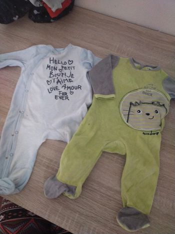 Lot de 2 pyjamas 9 mois