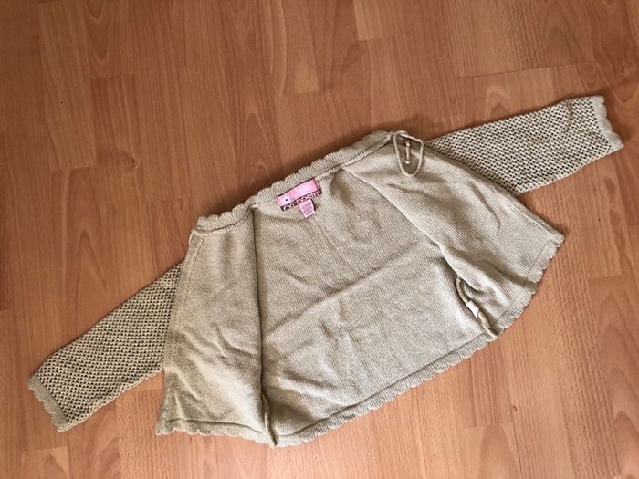 Beau gilet ML beige Orchestra T. 4 ans fille TBE - photo numéro 3