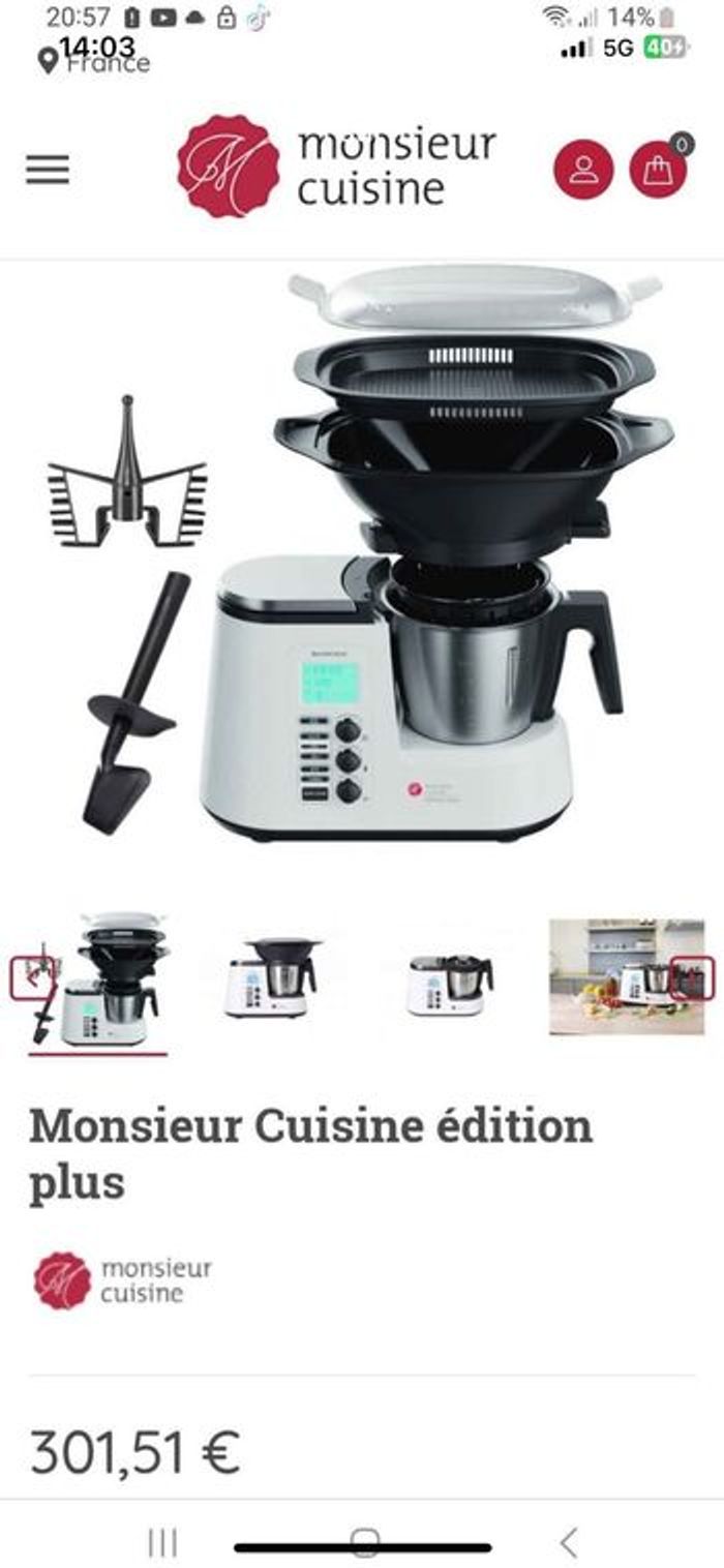 Robot monsieur cuisine +