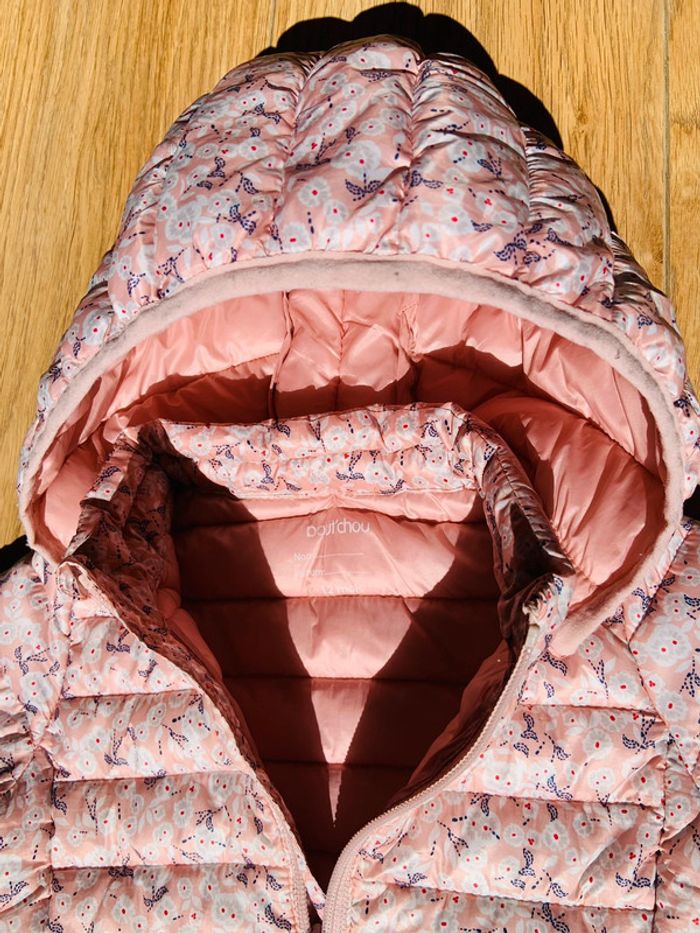 Blouson rose fleurs Bout’chou 12M - photo numéro 3