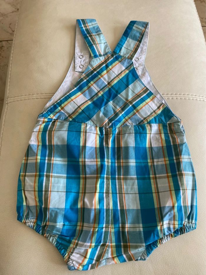 Barboteuse salopette style madras 24 mois Sergent major - photo numéro 7